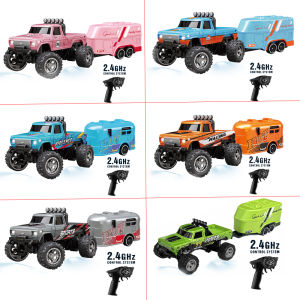 RC 1/64 Speed Mini Off-road Climbing Car Alloy Cool Appearance Light Shock Absorption Childrens Toy Gift