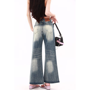 MZVZ | American Retro Low Rise Flared Jeans Relaxed Fit For Summer Casual
