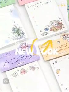 Ins 30 Sheets Simple Art Notepad/Handbook Collage Base Paper/Message Note Memo Planner To-do List