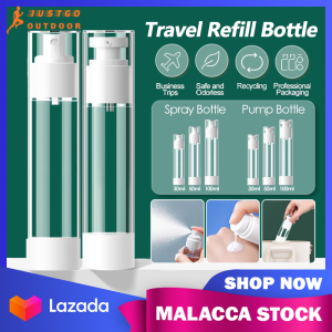 Travel Vacuum Bottle 30/50/100ML Airless Pump/Spray Empty Bottle Transparent Press-Type Refillable Lotion Mist Bottle 分装瓶