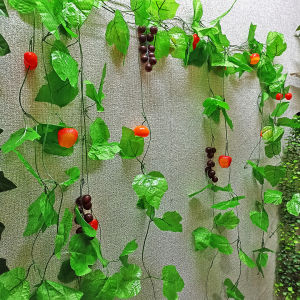 Tanaman Hias Rambat Juntai Buah Plastik Artificial Fruit Hanging Dekorasi Gantung Dinding PBP96
