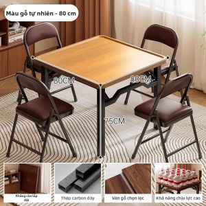 ZHUSHANXIA | Bàn Tròn Kiểu Đơn Giản Gấp Được