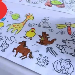 3M Childrens Graffiti Painting Scroll Childrens Coloring Scroll Painting Scroll Painting Paper
