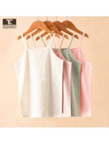 เสื้อกล้ามแขนกุดผ้าฝ้ายแท้ A-Class สำหรับเด็กผู้หญิง เสื้อชั้นในฤดูร้อน ฤดูใบไม้ผลิ ฤดูใบไม้ร่วง สำหรับนักเรียน เสื้อชั้นในเด็กเล็ก เสื้อชั้นในเด็กกลาง เสื้อชั้นในเด็กโต