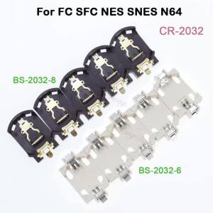 2/5/10pcs CR2025 CR2032 Button Battery Holder For FC SFC NES SNES N64 Game Card BS-6 BS-8 3V
