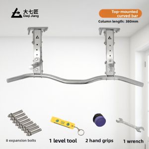 DAQIJIAN | Stainless Steel Overhead Mount Pull Up Rings Home Gym Equipment