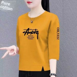 HUAXUNRAN | Loose Slimming T-shirt for Middle-aged Women