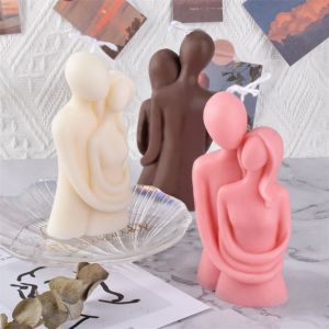 3D กอดผู้ชายผู้หญิงเทียนหอมคู่คนรัก Body ขี้ผึ้งถั่วเหลือง AROMA เทียนอุปกรณ์จัดงานแต่งงานที่ไม่ซ้ํากันของขวัญเทศกาล