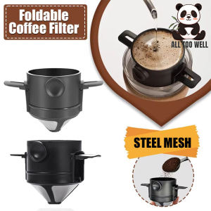 Portable Coffee Filter Reusable Funnel Tea Infuser Stainless Steel Drip Coffee Tea Dripper For Home Office Outdoor