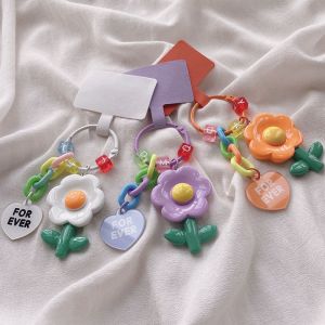 Cute Bear Flower Hanging Phone Chain Case for IPhone Air 17 16 E 15 14 13 11 Pro Max Plus 12 Mini 17Pro 17E Strap Phone Cover