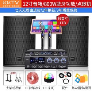 Powerful Home KTV Sound System Set for Small to Medium Meeting Rooms And Gyms Complete Professional Speaker Amplifier Kit