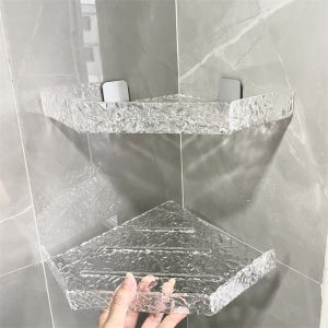 No-Drill Bathroom Triangle Storage Rack