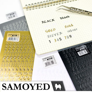Stiker Estetik Dekorasi / Ornamen / Huruf / Alfabet / Angka / Nomor / Decorative / Ornament / Letter / Alphabet / Number / Fancy / Aesthetic / Esthetic / Bujo / Journal / Scrapbook Stickers Samoyed STKR-KQ