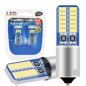 KEVANLY | 10X BA9S LED H6W T4W Canbus Car Led Light Bulb 24LED No Error Universal Auto Reverse Lamp Parking License Plate Light 12V White