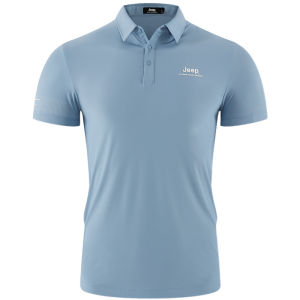 Jeep | Jeep Outdoor Sports Polo Shirt Ice Silk Casual Short Sleeve T-Shirt Mens Plus Size Half Sleeve Summer Breathable Lightweight