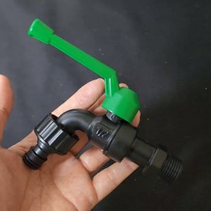 Kran Air Taman Gagang Hijau Body Besar 1/2 Inch ABS Asli GD8001