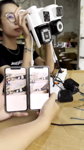 Camera Yoosee ngoài trời 2 mắt xem ngày và đêm sắc nét tặng hộp KT Q22S kết nối WiFi mạnh mẽ hỗ trợ xem qua điện thoại cảm biến chuyển động đèn hồng ngoại lưu trữ thẻ nhớ 128GB.