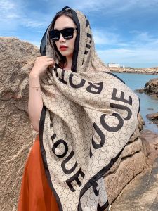 ฤดูร้อน น้ำหนักเบา ผู้หญิง ผ้าพันคอป้องกันแสงแดดผ้าเช็ดตัวชายหาดผ้าคลุมไหล่ ชนเผ่า การ์ดชาสไตล์ Salt Lake ยูนนานอุปกรณ์การท่องเที่ยว