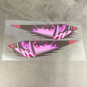 1Pair JDM Anime Motorcycle Stickers Waterproof for Motorbike Fuel Tank Side Panels DIY Scooter Helmet Box Durable Vinyl Decals