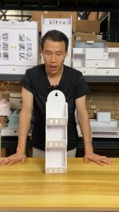 ชั้นติดผนัง ห้องน้ำ ทีแขวน 2 ชั้น วางติดผนัง 3 ช่อง ส่วนประสบการณ์ สำหรับผู้ใช้ชั้นติดผนัง สินค้าพร้อมส่ง