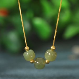 good 999 Korean fashion design 18K gold titanium steel Transfer bead love Necklace N8092