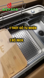 Chậu Rửa Bát Kluger KF7848FS S78 – Inox POSCO 304 Dày 1.2mm – Bề Mặt LINEN - Ép Khuôn Liền Khối - BST