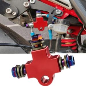 Cabang T Selang Rem Universal /3 way nevel banjo paralel ATV-Motor/terminal minyak rem cakram/double disc brake hose adapter