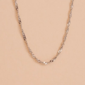 Chow Sang Sang 周生生 Machinery Chain 18K Gold Necklace 45cm 03818N