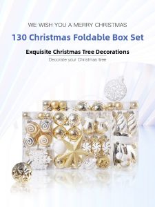 No Brand | Gold Cornered Christmas Decoration Ball