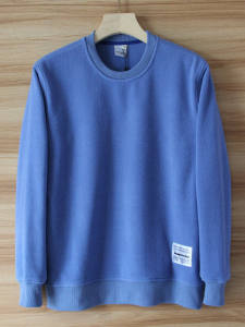 Áo Nỉ Dày Thường Ngày Cho Nam Cổ Tròn Áo Khoác Ngoài Mềm Mại Ấm Áp Rộng Rãi Thoải Mái Áo Nỉ Mùa Thu Đông Phong Cách Mỹ