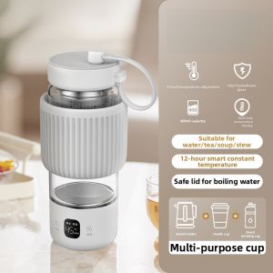 Portable Small Electric Heating Cup Business Travel Water Boiler Insulated Mug Convenient Carry-On Water Heating Cup 2872Z