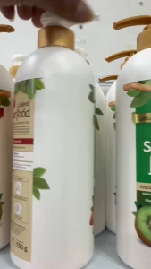 Dầu xả Lashe Super Food Kiwi ngăn gãy rụng và phục hồi hư tổn 550g/150g (Chai)