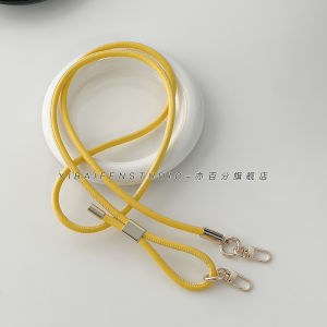 Leather Lanyard Adjustable Autumn Winter Khaki Color Apple Huawei Mobile Phone Strap Mens Style Handheld Crossbody Keychain Pendant