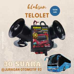 KLAKSON TELOLET BASURI ELEKTRIK 30W 12/24 VOLT