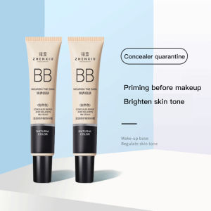 JIANGZHIB 【Local Delivery】Zhenxiu BB Cream Long Lasting Waterproof Concealer Face Isolation Liquid Isolating Cream Foundation Oil Control Makeup Brighten Base Foundation For All Skin Types