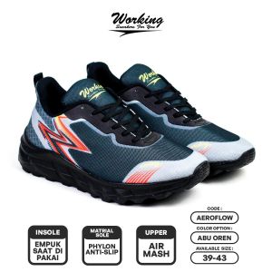 Working Sneakers For You Sepatu Running Pria Code Aeroflow sepatu olahraga sepatu lari sepatu joging pria sepatu joging wanita sepatu olahraga cewek