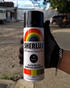 Sherlux All Purpose Spray Paint - Quick Drying Acrylic Lacquer