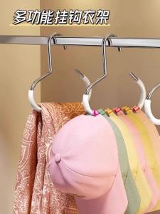 Metal Hat Storage Rack Home Use Cap Hook Shoulder Bag Baseball Cap Storage Stand Organizer for Wardrobe Closet