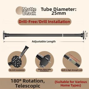 Floral Universal Telescopic Rod Stainless Steel Tilt