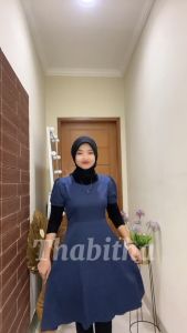 { THABITHA } HN / drees iko / baju kondangan wanita / dres wanita terbaru / baju dress wanita kondangan / baju kondangan wanita kekinian / dress cantik kekinian / dress korea style remaja / { free ongkir + cod }