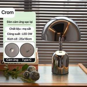 D107 Đèn ngủ LED hình nấm sang trọng kiểu Bắc Âu đèn ngủ trang trí cao cấp đèn để bàn sáng tạo