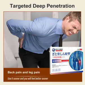 Japan Sciatica Pain Relief Patch 12/Box Pain Relief Sciatica Nerve Pain Back Pain Relief Improve Bone Pain Leg Hip-Bone Butt Pain Lumbar Spine Compression Numb 坐骨神经痛