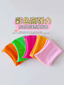 High Elasticity Wide Childrens Hair Ties Fabric Face Mask Headbands Non-Damaging Korean Style Kids Hair Accessories