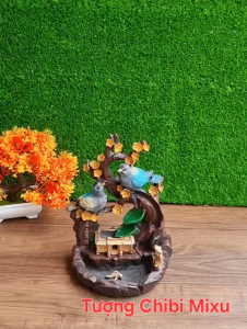 (Ko kèm nhang) Lư hương khói ngược Song Én lư xông trầm khói ngược phong thủy