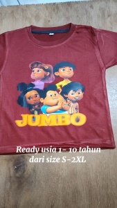 Baju Kaos Harian Atasan Anak Laki Laki Dan Perempuan Motif Kartun Jumbo Lucu Usia 1 - 10 Tahun - DTF