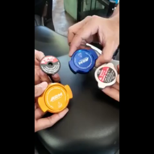 Motorcycle Radiator Cap Cover Universal Full CNC Aluminum Sticker For NMAX AEROX ADV PCX Etc.