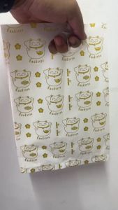 ถุงหูเจาะพิมพ์ลายแฟชั่น 7x10นิ้ว (200กรัม) 1ห่อมีประมาณ 35-40ใบ สินค้าพร้อมส่ง BY WANWANPRESENT