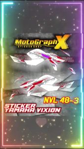 Variasi Sticker Striping Yamaha New Vixion Lightning NVL 48