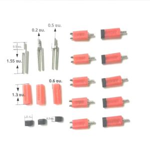 ชุดอุปกรณ์ทันตกรรม500ชุดหมุดคู่พร้อมพลาสติกใช้งานง่ายบนเครื่อง pindex ยาว21มม.