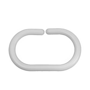 หัวเข็มขัดแบบเปิดได้สำหรับผ้าม่านห้องน้ำ ผ้าม่านนอน พลาสติก หัวเข็มขัดแบบเปิดได้ รูปวงกลม อุปกรณ์สำหรับหัวเข็มขัดแบบ C